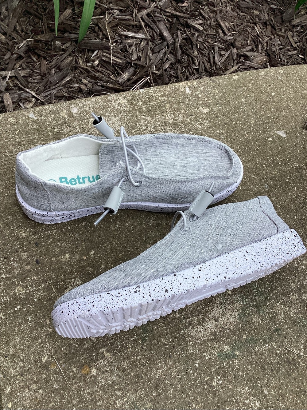 Betrue Women's‎ Lightweight Boat Shoes Grey Size 7 Like New